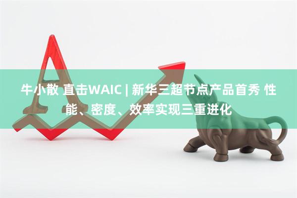 牛小散 直击WAIC | 新华三超节点产品首秀 性能、密度、效率实现三重进化