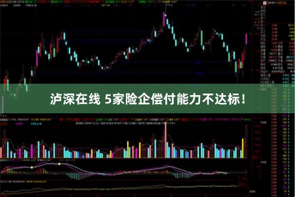 泸深在线 5家险企偿付能力不达标！