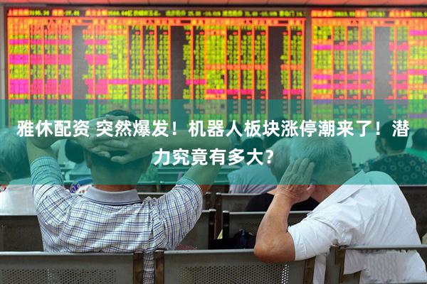 雅休配资 突然爆发！机器人板块涨停潮来了！潜力究竟有多大？